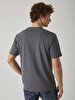 Crew Neck Basic Anthracite T-shirt