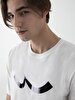 Short Sleeve Crew Neck Sign With Print Dust T-shirt