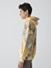 With Hood Vintage Look Pattern Sweatshirt