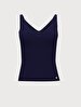 Spaghetti Strap Knitwear Ball Navy Athlete