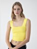 Square Collar Knitwear Orange Athlete