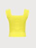 Square Collar Knitwear Orange Athlete