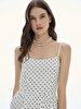 Dots Pattern Short White Dress