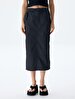 Cargo Midi Navy Skirt