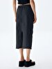 Cargo Midi Navy Skirt