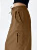 Cargo Midi Brown Skirt