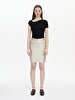 Basic Midi Yellow Skirt