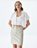 Basic Midi Yellow Skirt