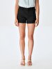 With Pockets Chinos Black Shorts
