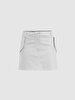 Basic Cargo White Skirt