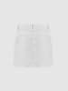 Basic Cargo White Skirt