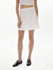 Flower Print Embroidered Dust Skirt