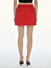 Mini Denim Red Skirt