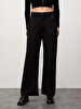 Geni̇ş Paça Relaxed Black Trousers