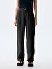 Geni̇ş Paça Cargo Black Trousers