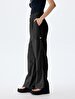 Geni̇ş Paça Cargo Black Trousers