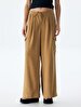 Waist Elastic Cargo Brown Trousers