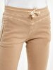 Waist Elastic Brown Trousers
