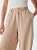 Düz Paça Relaxed Brown Trousers