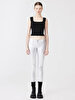 Shiny White Trousers