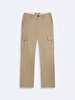 Düz Paça Cargo Beige Trousers