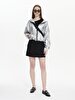 Metallic With Hood White Coat