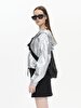 Metallic With Hood White Coat