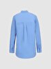 Long Sleeve Pompom Blue Shirt
