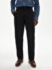 Textured Comfortable Black Trousers