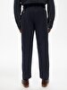 Textured Comfortable Navy Trousers