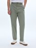 Textured Comfortable Green Trousers