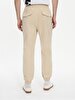 Fit Jogger Waist Beige Trousers