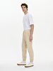 Fit Jogger Waist Beige Trousers
