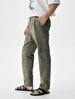 Düz Paça Regular Green Trousers