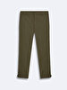 Buttoned Chinos Green Trousers