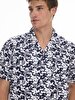 Flower Print Pattern White Shirt