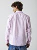 Linen Look Classic Collar Pink Shirt
