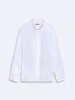 Classic Collar Textured White Shirt
