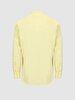 Mao Collar Linen Look Yellow Shirt