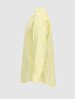 Mao Collar Linen Look Yellow Shirt