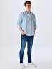 Striped Print Long Sleeve Dust Shirt