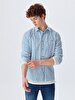 Striped Print Long Sleeve Dust Shirt