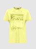 Cali̇forni̇a Written Palmtree With Print Yellow T-shirt