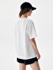 Oversized Palmtree Photo Print With Print White T-shirt