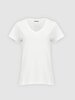Basic V-neck White T-shirt