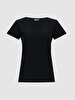 Basic V-neck Black T-shirt