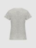 V-neck Basic Short Arm Regular Grey T-shirt