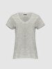 Basic V-neck Grey T-shirt