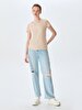 V-neck Basic Short Arm Regular Grey T-shirt