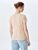 V-neck Basic Short Arm Regular Grey T-shirt